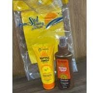 Beleza e Cuidado em um Único Kit Óleo Bronzeador+ Loção Doura Pelos+ Bolsinha Plástica Praia, Dermac