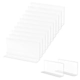 10 Piezas Separadores de Estante y Armario,Divisores Transparentes de...