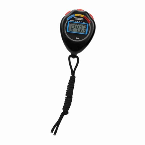 UPALDHOU Referee Stopwatch, Professional Sports Timer, Record with Multifunctional Sports Stopwatch, Suitable for School Athletic Meeting (Black)