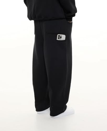 Image of BE SAVAGE 320 GSM Heavyweight Baggy Trackpant for Men Sweatpants for man Oversized Track Pant Side Pocket
