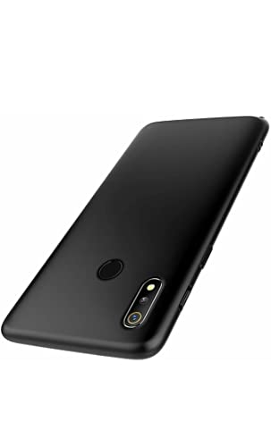Image of Mobile Back Cover Case for Realme 3 (Silicone Case|CameraProtection|Black SC1510)