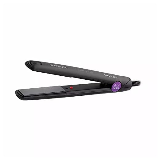 Prancha de Cabelo Mallory Divine Liss, Com Placas de cerâmica ionizada, Máxima Temperatura de 210°c - Bivolt