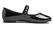 FEVERSOLE Women's Soft Cushion Extra Padded Comfort Round Toe Mary Jane Metal Buckle Fashion Ballet Flats Walking Shoes Black Patent 7.5 M US