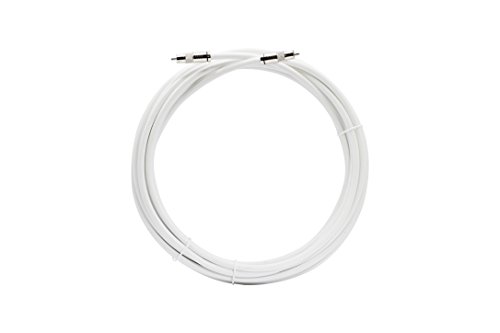 Digital Audio Cable - Digital Coaxial Cable With Rca Connections, 75 Ohm - Low And High Frequency Rg6 Coax - Subwoofer Cable - (S/Pdif) White Rca Cable, 50 Feet #TOP5