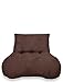 Price comparison product image Chums Faux Suede Back Rest Lumbar Support Cushion Coffee One Size