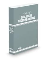 Federal Civil Judicial Procedure and Rules, 2010 Ed. 0314900284 Book Cover