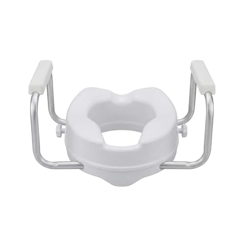 Sedile Rialzo WC con Braccioli Universale Regolabile, Alzawater