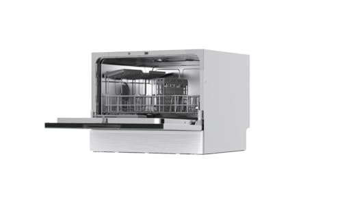 غسالة أطباق سطح المكتب بـ 6 إعدادات للأماكن و7 برامج مع عاكس رقمي وتحكم باللمس KDW6-3604 من كلفينيتور، أخضر