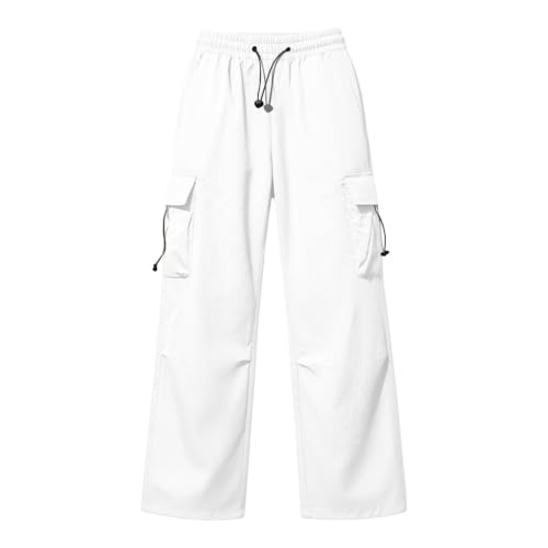 Cargo Pants Women, Parachute Hiking Pants with Pockets Elastic Waist - image 7
