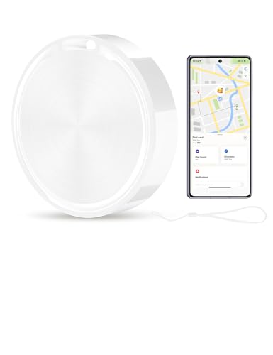 Compatible with Android Trackers Tags, Compatible with Android Location Services,Key Find Item Locator Tracking Device Smart Tags for Luggage, Wallet, Vehicles, Pets, Keys (F8-White)