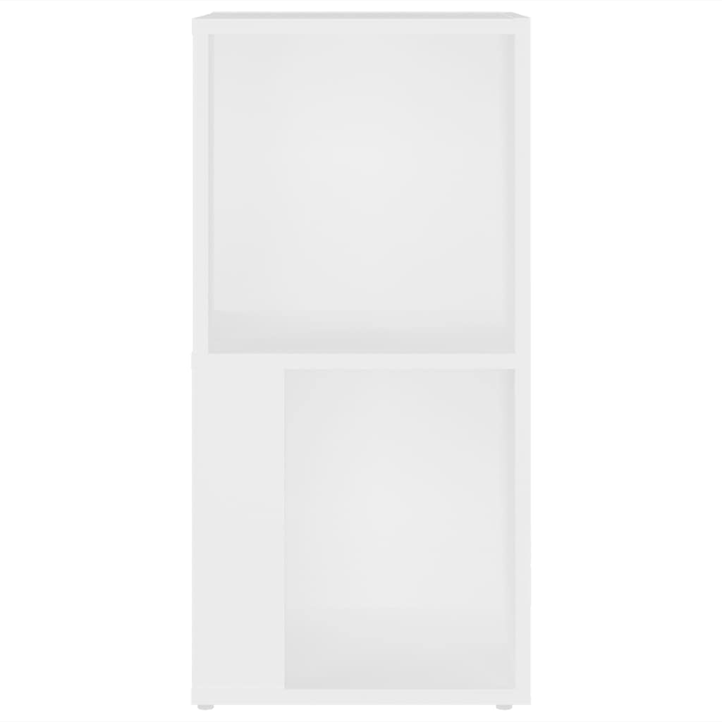 Armadio ad angolo, vetrina, armadietto da ufficio, aperto, per aziende, ufficio, scuola, soggiorno, camera da letto, bianco, 33 x 33 x 67 cm