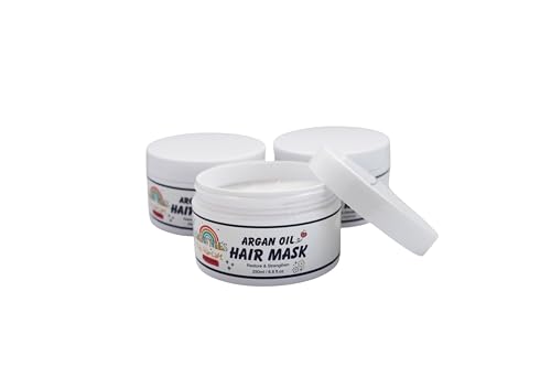 Broun Like Me Hair Mask, 8.8 oz, Cream, Coconut & Argan Oil Infused, Kids, All Hair Types, Moisturizing & Strengthening, Children, Deep Conditioning Treatment, 1 Count