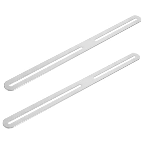 Mikikit Soporte Ajustable Inoxidable para Buzón y Kit de Fijación Flexible para Instalación y Duradera 2 Piezas