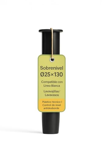 CubetasGastronorm Sobrenivel Ø25x130mm Lavavajillas Lavavasos Repuesto Antidesbordamiento Tubo Plástico Técnico Alta Compatibilidad con Línea Blanca Modelos Profesionales Cocina Industrial Hostelería