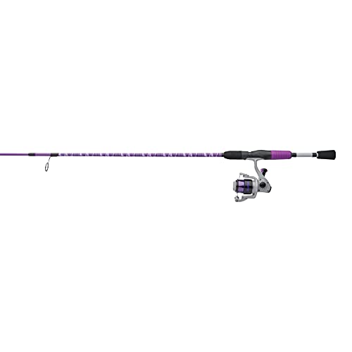 Shakespeare Jellyfish Spinning Reel and Fishing Rod Combo, Purple, 5\'6\" - Medium - 2pc