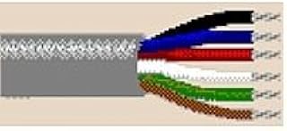 9455 300FT 20 AWG 9C Stranded Non-Shielded Communications & Control Cable CMG FT4 UL AWM Style 2464 - Chrome Belden