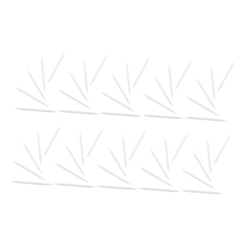 FOMIYES Silicone Eyeliner Brush Head Replacement 50pcs Soft Tips for Eyeliner Brush Versatile Diy Makeup Applicator