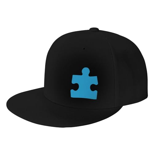 Autism Awareness Puzzle Piece Adjustable Outdoor Baseball Hat Flat Hat2