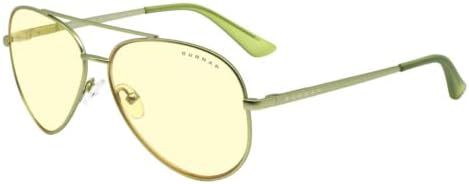 Gunnar Gaming and Computer Eyewear - Maverick, Frame Colour: Rose Gold, Lens Tint: Amber (Blocks 65% Blue Light & 100% UV Light)- Blue Light Blocking Glasses - Patented lens