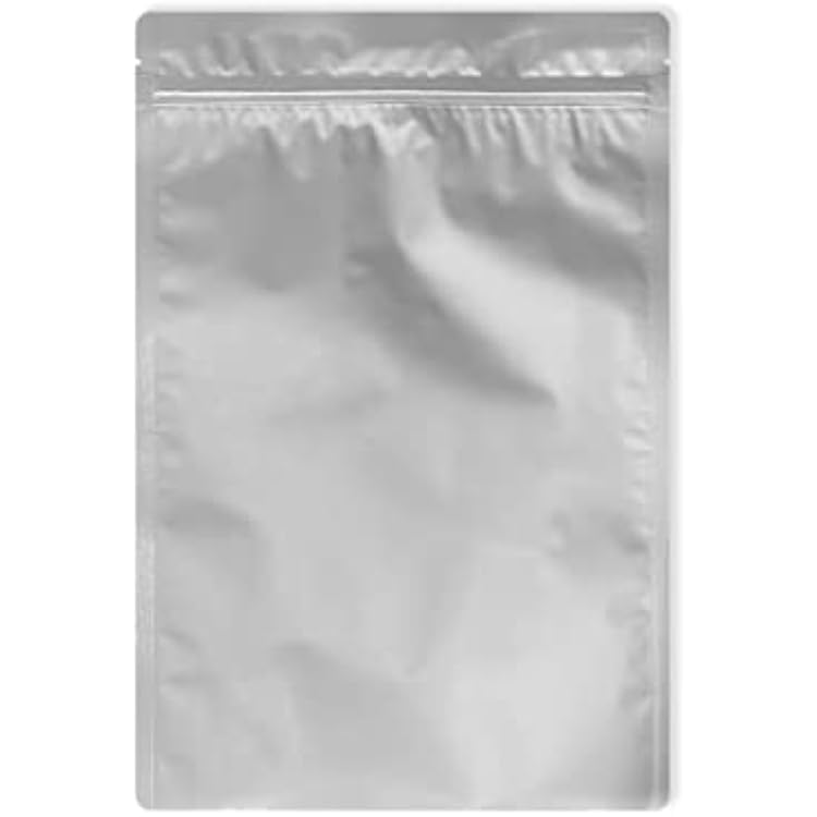 PackFreshUSA: 50 Pack - 5 Mil - Quart Premium Century Seal-Top Mylar Bags (8 x 12) - BPA Free - Resealable - Rounded Corners - Heat Sealable - Odor/Smell Proof - Long-Term Food Storage
