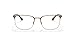 Ray-Ban RX6421 Square Prescription Eyeglass Frames, Beige On Copper/Demo Lens, 54 mm