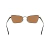 Calvin Klein Women's Sunglasses CK24110S - Brown with Solid Ochre Lens