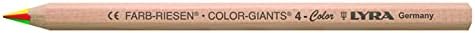 LYRA Color Giants Chunky Wooden Coloured Pencils, Hexagonal, 6.3mm Lead, 12 Assorted Colours, Ideal for Children and Schools