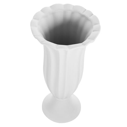 ORFOFE Jarrón de para Cementerio Florero Funerario Grande Columna Romana Maceta Decorativa para Tumbas Soporte Resistente para Flores Conmemorativas