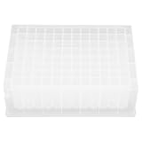 Cabilock 5 Stück Transparente Tiefbrunnenplatte 96 Wells 22 ml Rundboden Deep Well Platte für Laborautomatisierung Auslaufsicher Hohe Kapazität Probenlagerung und Flüssigkeitshandhabung