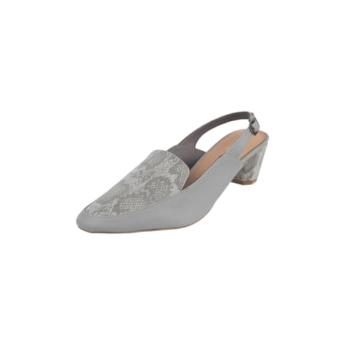 Image of Mochi Women Synthetic Leather Claasic Block Heel Backstrap Sandal