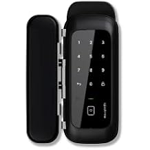 Igloohome Keyless Entry Smart Glass Door Lock - Electronic Keypad, Instant Remote Access via Bluetooth/Code/App/Fob, No WiFi Required, Designed for 12mm Thickness Frameless Swing Glass Doors only.