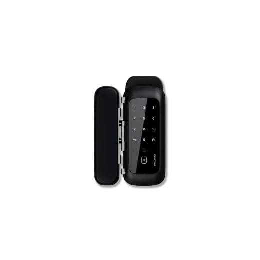 Igloohome Keyless Entry Smart Glass Door Lock - Electronic Keypad, Instant Remote Access via Bluetooth/Code/App/Key, No WiFi Required - Home, Office, Airbnb, Wine Room, and More… (One Year Warranty)