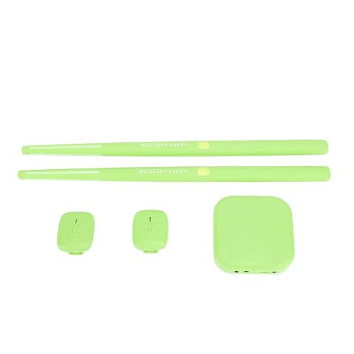 Electric Air Drum Set Portable 3D Motion Sensing Virtual Drum Kit with Drumsticks for All Ages (Green)
