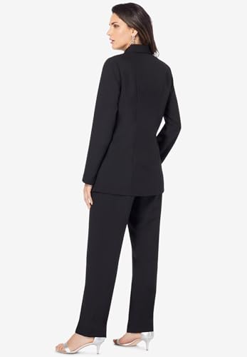 Roaman's Women's Plus Size Ten-Button Pantsuit2