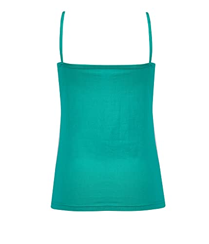 Image of OUTFLITS Women's Ladies Cotton Adjustable Strap Innerwear Camisole Slip Combo 2 Pices Pack (LIC02F 2C)