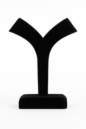 Image of Earring Display Stand and Organiser, Black Jewellery Holder for Counter Display, T-Shape Showpiece (Black)