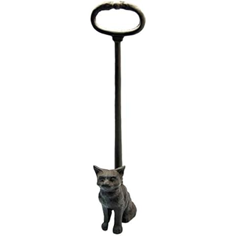 Aljec Cast Iron Cat Heavy Door Stop with Handle Doorstop Vintage Rustic Cover