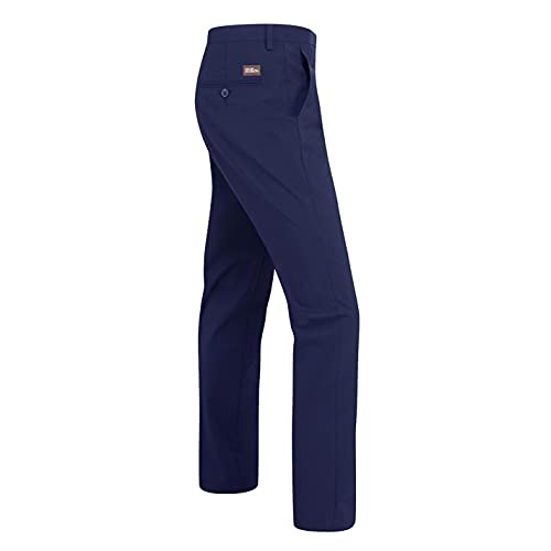 Oscar Jacobson Mens Dave Straight Fit Trousers Golf Pants Bottoms Navy 40W / 30L
