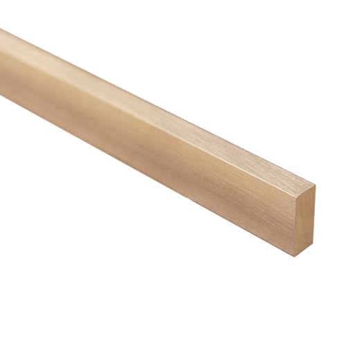 Bande de transition de sol en laiton massif 10x20mm pour jonction parquet carrelage