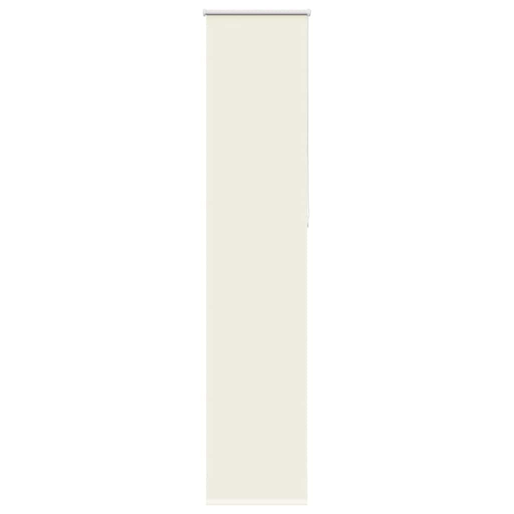 vidaXL Roller Blind Blackout Off White 45x210 cm Fabric Width 40.7 cm Polyester, day and night blind, kitchen blind, blackout roller shade