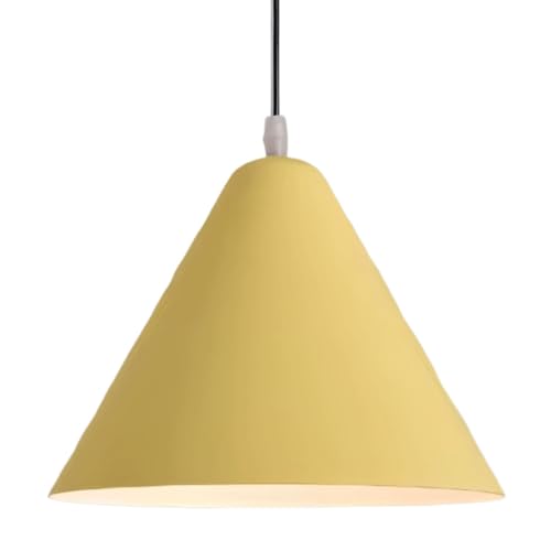 Lámpara colgante de techo sombrilla amarilla de 25cm estilo europeo bohemia para restaurante