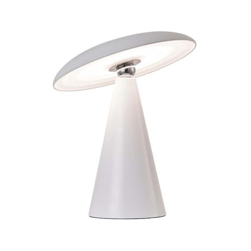 AoLa Lampada da Tavolo a LED Lampada da Tavolo Ricaricabile Senza Fili con Interruttore a sfioramento Lampada a Fungo dimmerabile Lampada da Comodino Magnetica Rimovibile e Ricaricabile USB,Bianca