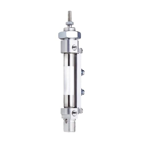 Cilindro neumático doble efecto C85N mini con vástago de acero resistente 2
