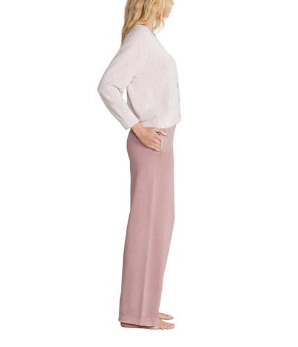 Barefoot Dreams Women's CozyChic Lite Diamond Pointelle Pullover2