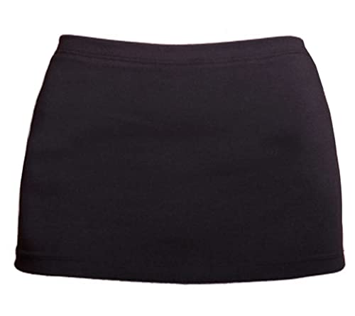 Kosher Casual Modest Hippies Shirt Extender for Women Layering Skirt Half Shirt for Skirt with Waist Belly & Back Coverage Layering Hack for Style & Comfort (Large Black)