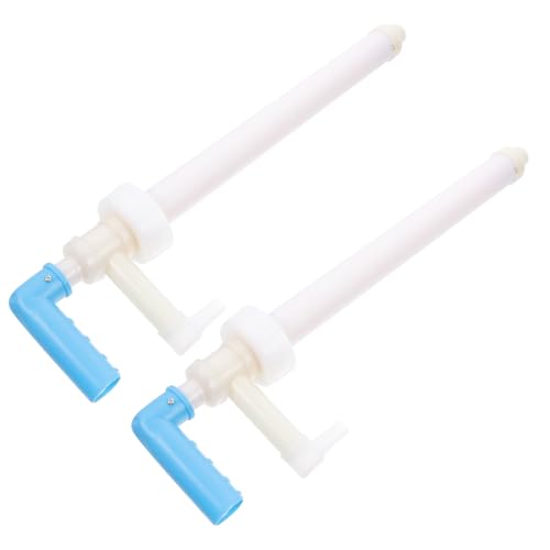 Milisten Lot de 2 Pompes Manuelles pour Seau 20l, Distributeur de Liquide en Plastique Résistant, Pompe à Fluide Compatible Produits Chimiques, Transfert Facile pour Atelier et Garage