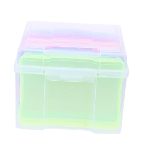 STOBAZA Photo Organizer Box with Sealing Cards and Storage