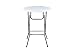 Phoenix Home FT190216 Granite Round Plastic Bar Height Folding Table, 32", White