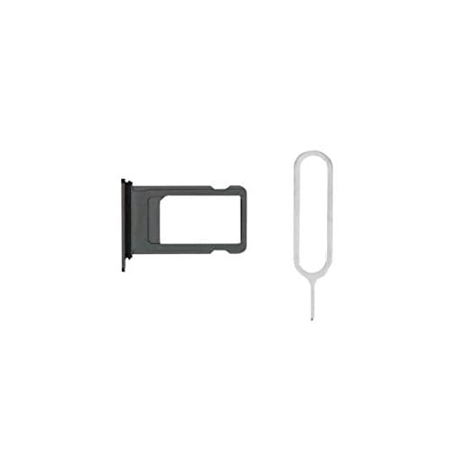 RepairMedia-Shop ?RM?F för iPhone X SIM Card Tray Nano SIM-kort hållare Slot Space-grå svart för iPhone 10 + tätning + SIM-nål ?RM?N