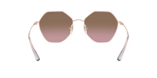 Vogue Eyewear Woman Sunglasses Silver Frame, Grey Gradient Lenses, 54MM4